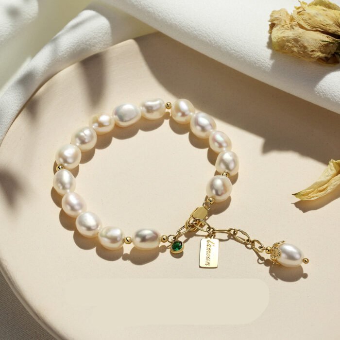 1336135150612 Natural Zircon Pearl Bracelet Luxury Jewelry