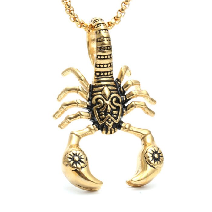 1620785534661 Scorpion Pendant Necklace 316L Stainless Steel Men Chain Necklace Fashion Men Jewelry