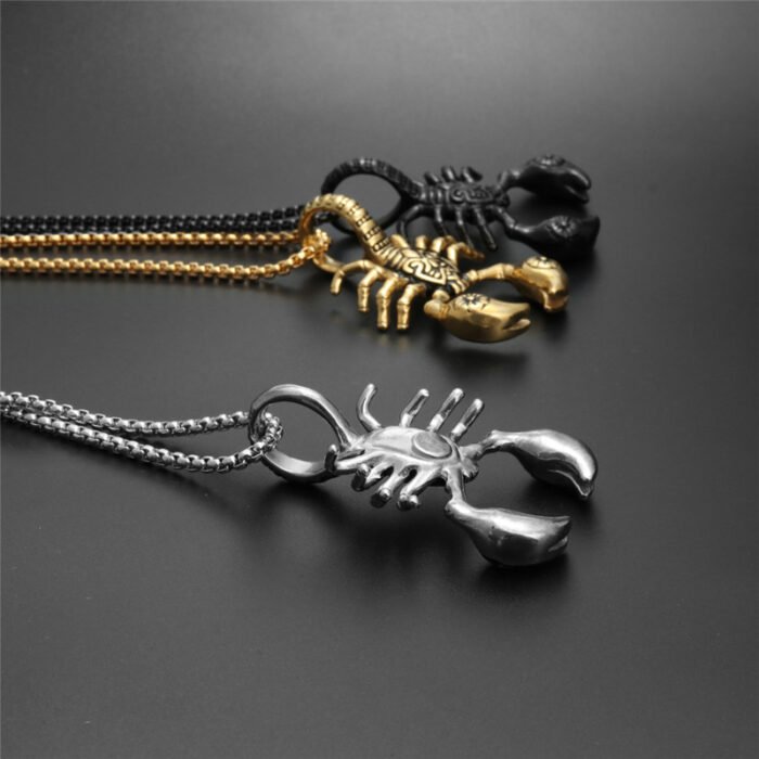 1620785534958 Scorpion Pendant Necklace 316L Stainless Steel Men Chain Necklace Fashion Men Jewelry