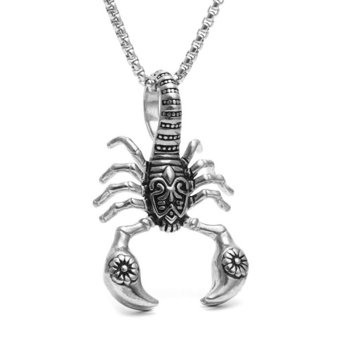 1620785547685 Scorpion Pendant Necklace 316L Stainless Steel Men Chain Necklace Fashion Men Jewelry