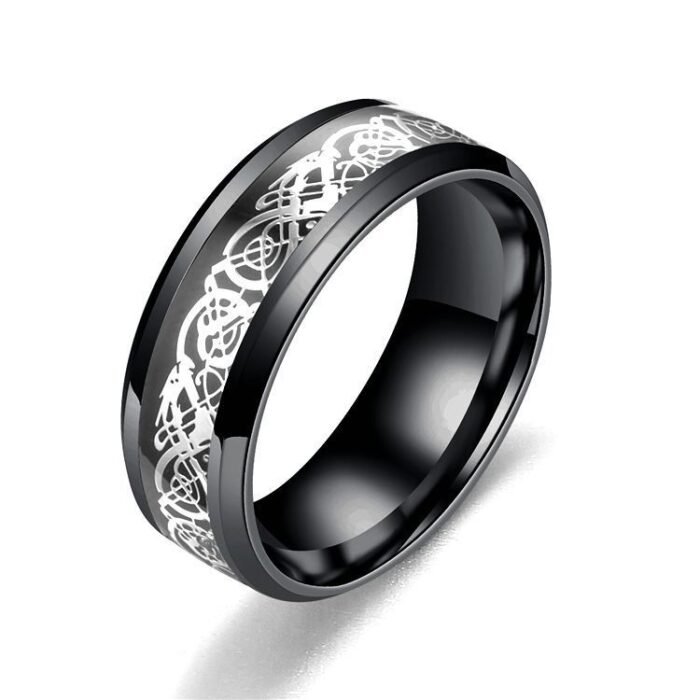 2a9d3fa2 1aba 424d b029 c609000cd62f Dragon Pattern Rings Men Stainless Steel Ring Jewelry