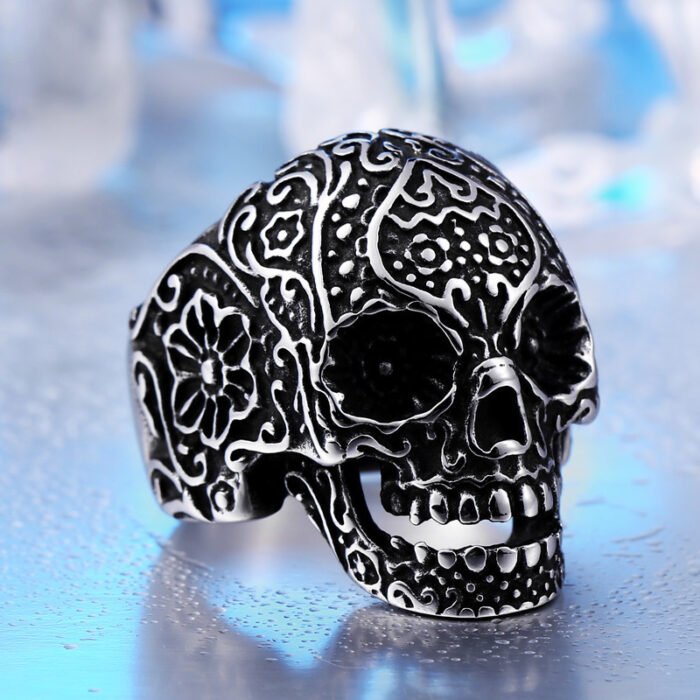 36405c5b 0507 41d4 a2a2 e389979a0cce Hip Hop Skull Ring Trendy Men's Personality Ring Punk