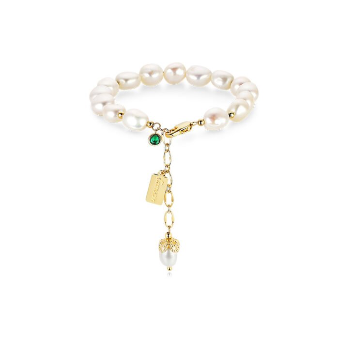 512967368705 Natural Zircon Pearl Bracelet Luxury Jewelry