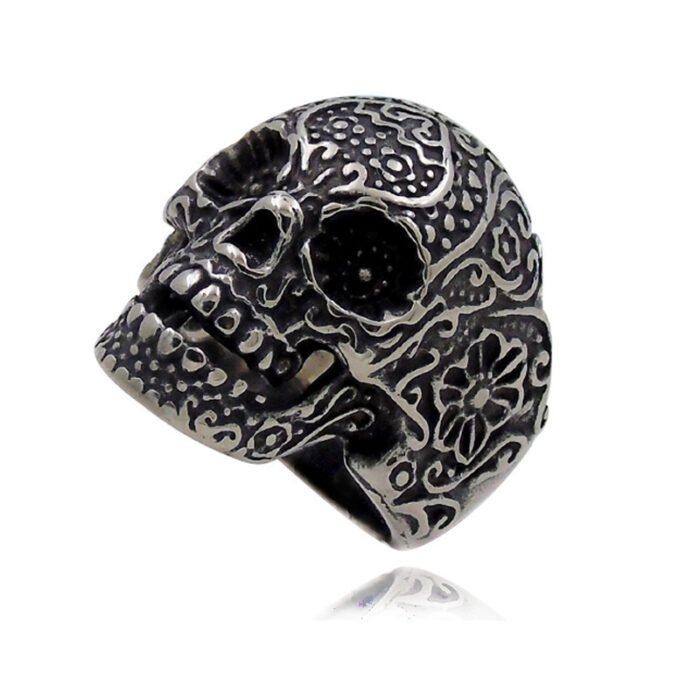 5be029cb 27b8 4704 a5da 9873d9ea4483 Hip Hop Skull Ring Trendy Men's Personality Ring Punk