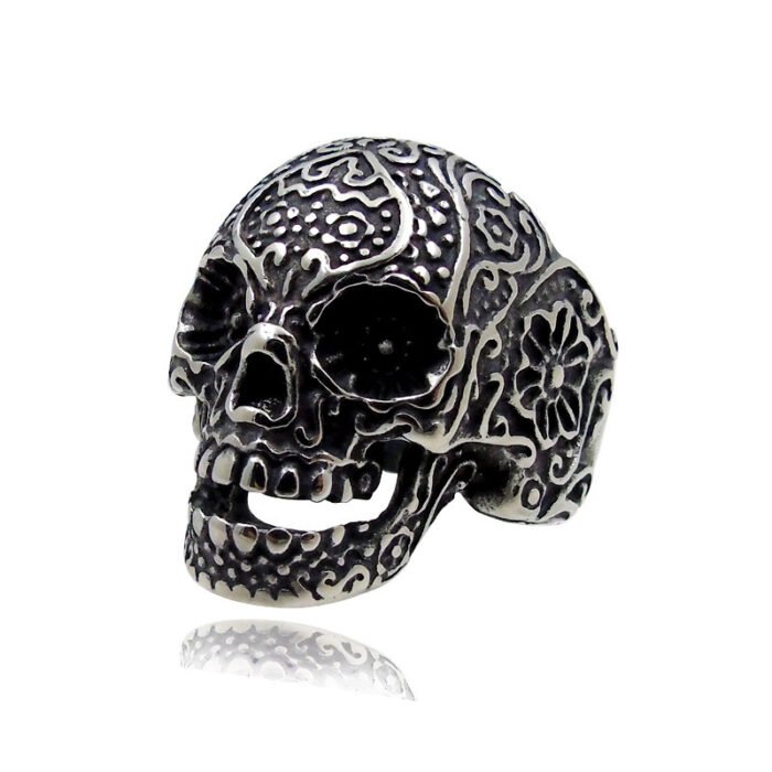 924a5c8c f923 4001 9ec1 b810c7c17530 Hip Hop Skull Ring Trendy Men's Personality Ring Punk