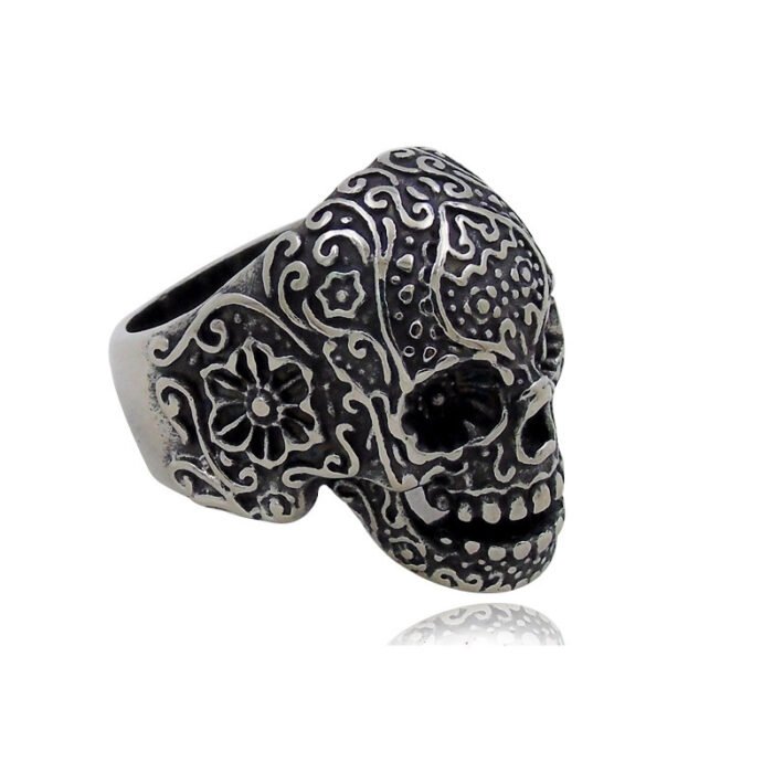 9d46418d 07fa 432f ba5c cf6c78a43fa8 Hip Hop Skull Ring Trendy Men's Personality Ring Punk