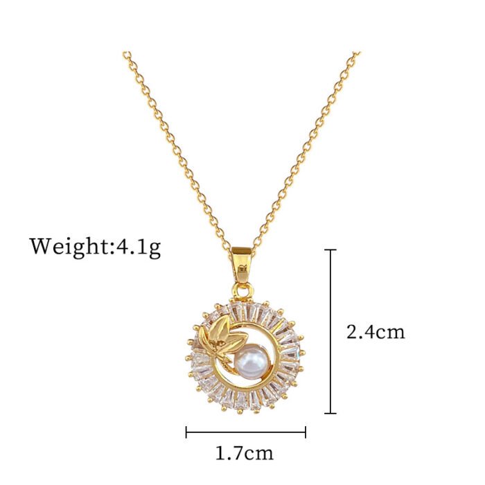 O1CN01abWdWz2J3gSIHqKk2 2206683529366 0 cib Fashion Jewelry Square Full Diamond Personalized Round Ring Leaves Necklace And Earrings Suite