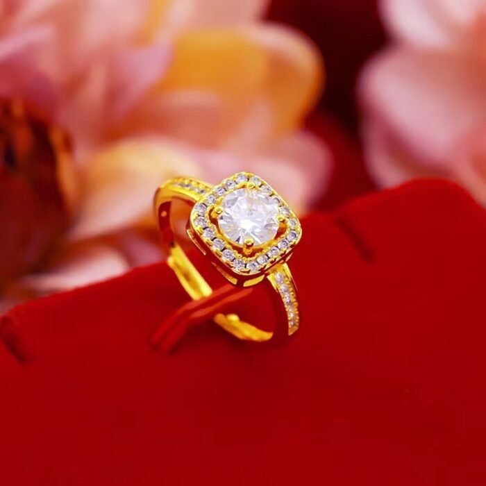 O1CN01i7XecC1gWI99JJpCZ 992754149 0 cib Fashion Jewelry Set Zircon Gem Pendant Chain Choker Necklace For Women Gold Color Stud Earring Statement Wedding Ring