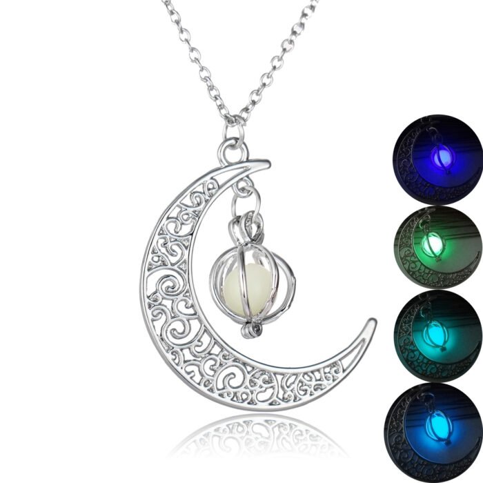 b444862e 231a 4a19 b985 29785b5fe3ce Fashion Moon Natural Glowing Stone Healing Necklace Women Gift Charm Luminous Pendant Necklace Jewelry