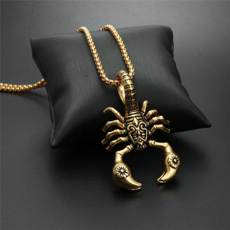Scorpion Pendant Necklace 316L Stainless Steel Men Chain Necklace Fashion Men Jewelry Scorpion Pendant Necklace 316L Stainless Steel Men Chain Necklace Fashion Men Jewelry