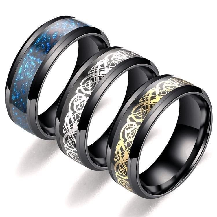 5644a35b b6ae 44d2 bc74 36ac15cf9e67 Dragon Pattern Rings Men Stainless Steel Ring Jewelry